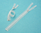 #3 Transparent Polyester Open-end Zips TSF-0012
